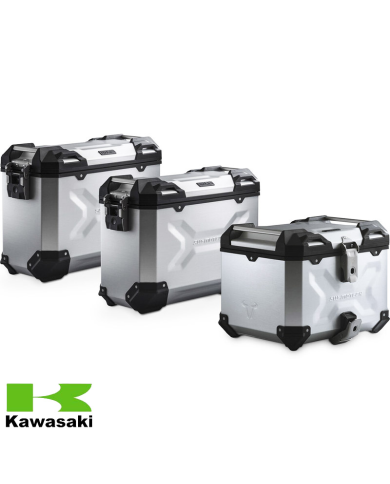 PACK MALETAS LATERALES + BAUL + BOLSAS + SOPORTES SW-MOTECH KAWASAKI ADV.08.518.75000/S