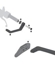 JUEGO DE PROTECTORES DE MANETA CON DEFLECTOR SW-MOTECH KAWASAKI/YAMAHA LVG.08.868.11001/B