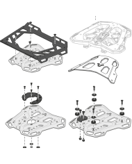 KIT DE FIJACIÓN POSTERIOR SW-MOTECH STREET-RACK HONDA GPT.01.841.16000/B