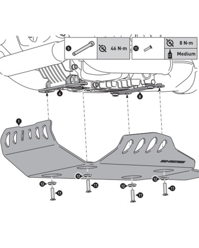 CUBRECARTER SW-MOTECH ENGINE GUARD BMW MSS.07.512.10000/B