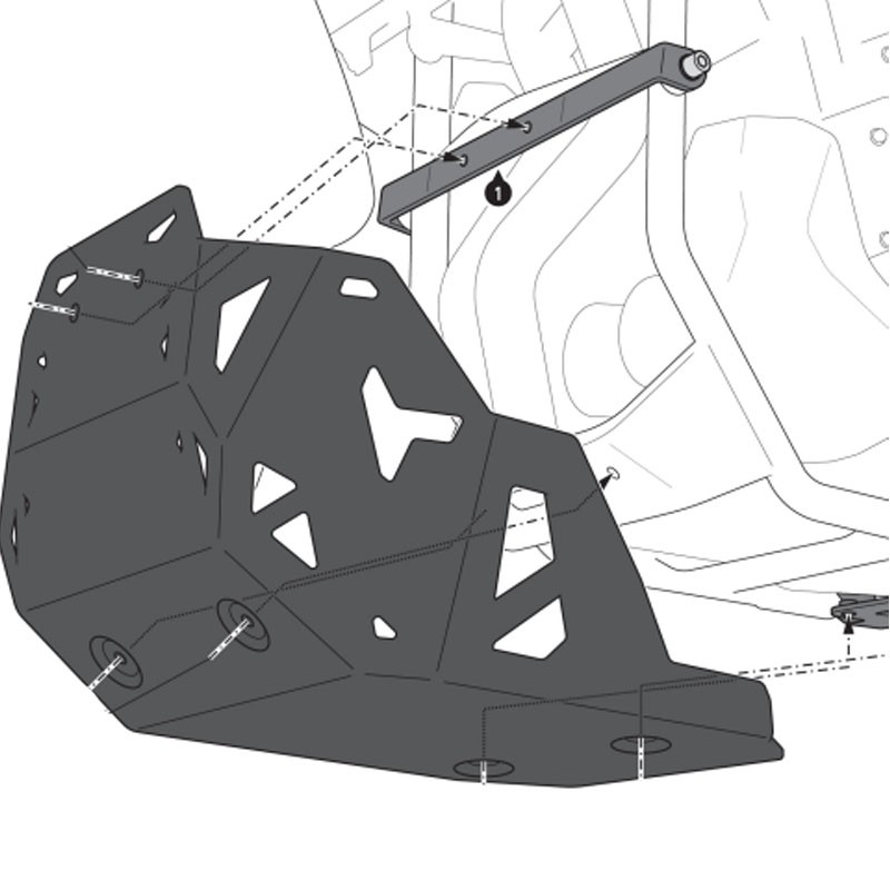 CUBRECARTER SW-MOTECH ENGINE GUARD SUZUKI MSS.05.845.10001/S