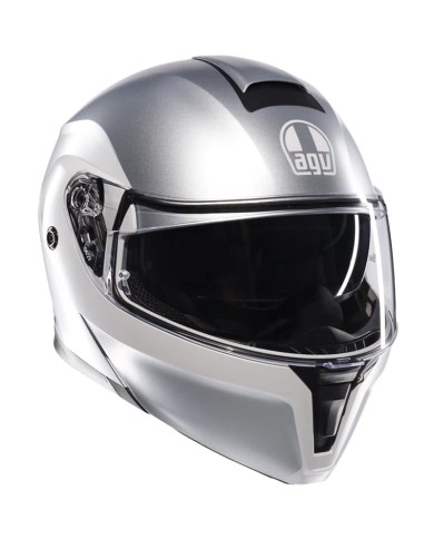 CASCO AGV STREETMODULAR LEVICO MATT DOUBLE LIGHT GREY