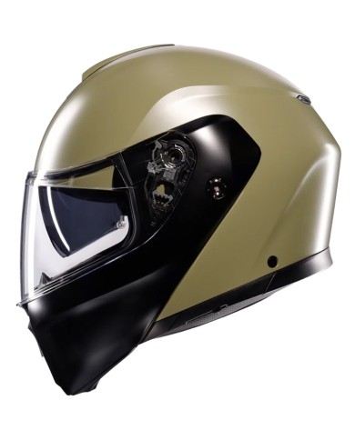 CASCO AGV STREETMODULAR MONO MATT PASTELLO GREEN/BLACK