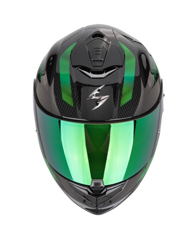 CASCO SCORPION EXO-1400 EVO II CARBON AIR PLATTED BLACK/GREEN