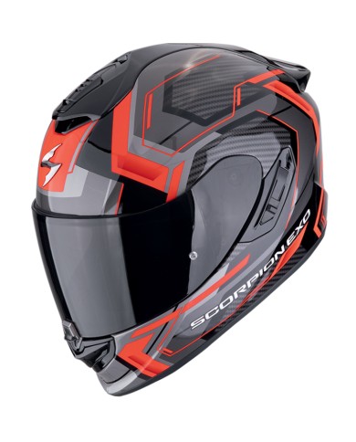 CASCO SCORPION EXO-1400 EVO II AIR LINART BLACK/RED