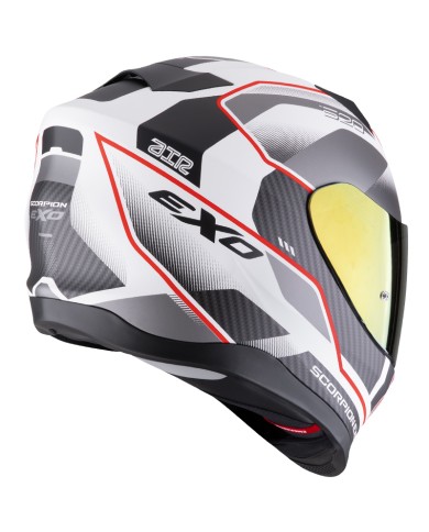 CASCO SCORPION EXO-520 EVO AIR LENA WHITE MATT/RED