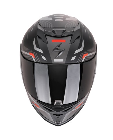 CASCO SCORPION EXO-520 EVO AIR RANKA BLACK MATT/SILVER/RED