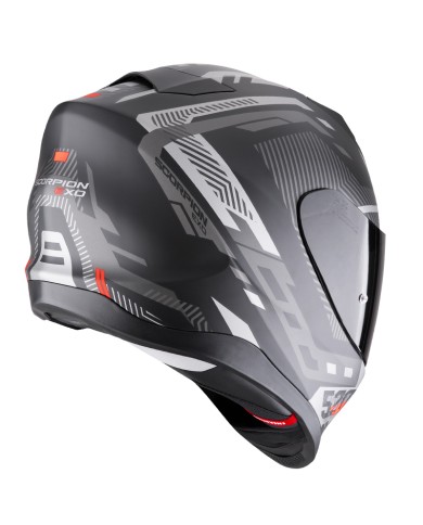 CASCO SCORPION EXO-520 EVO AIR RANKA BLACK MATT/SILVER/RED