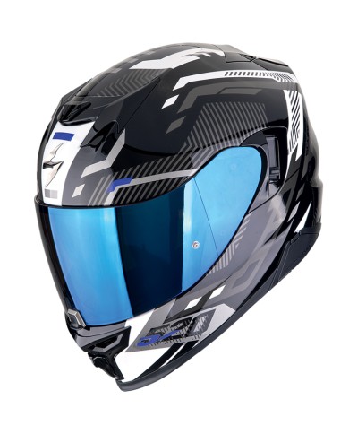 CASCO SCORPION EXO-520 EVO AIR RANKA BLACK/WHITE/BLUE