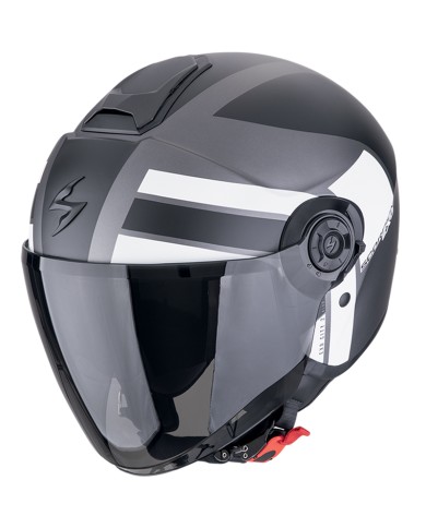 CASCO SCORPION EXO-CITY II BLUR SILVER MATT/BLACK/WHITE