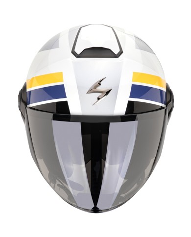 CASCO SCORPION EXO-CITY II BLUR WHITE/SILVER/YELLOW