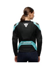 CHAQUETA DAINESE RACING 5 LADY BLACK/WATER