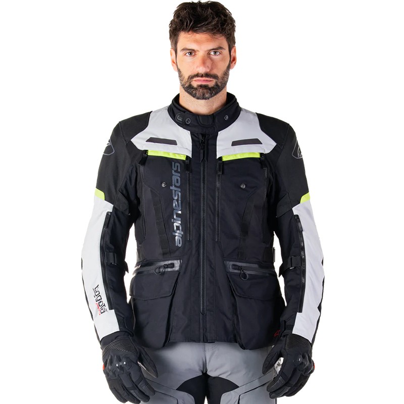 CHAQUETA ALPINESTARS BOGOTA PRO DRYSTAR BLACK/ICE GRAY/YELLOW FLUO