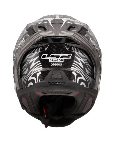 CASCO LS2 DRAGON ENTHUM CARBONO SILVER