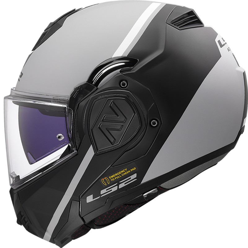 CASCO LS2 ADVANT SWIPE MODULAR GREY/BLACK