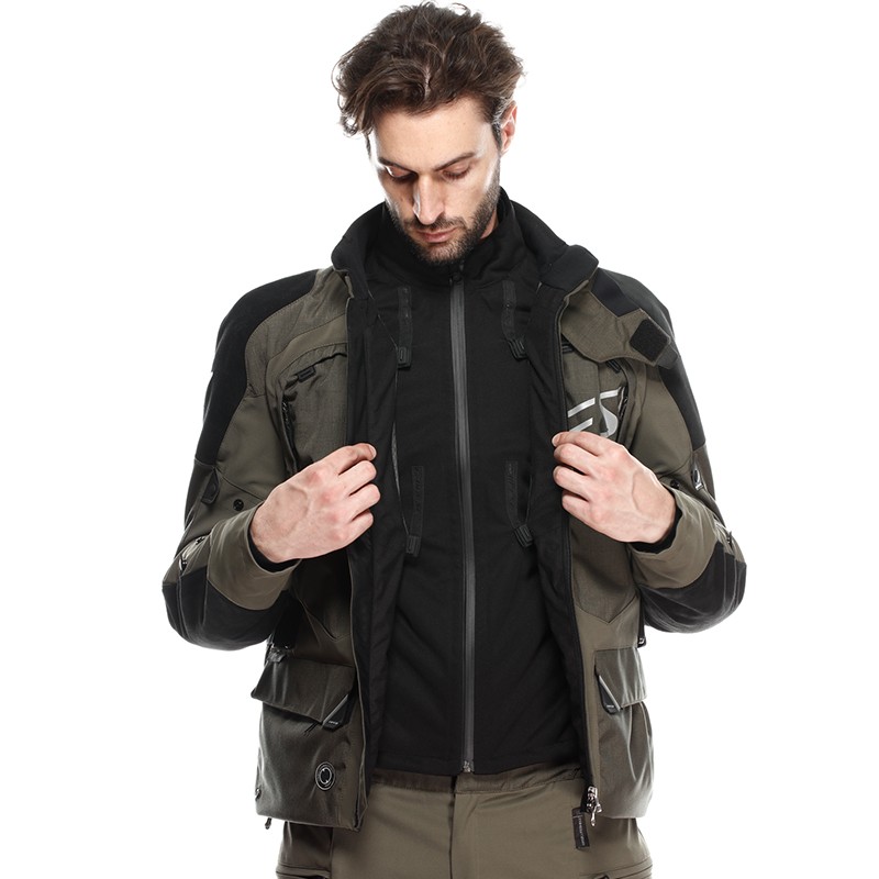 CHAQUETA DAINESE SPRINGBOK 3L ABSOLUTESHELL TARMAC/BLACK