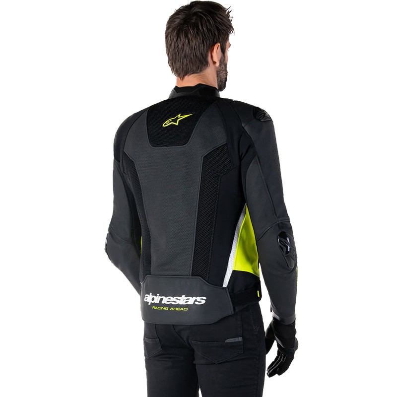 CHAQUETA ALPINESTARS MISSILE V3 AIRFLOW BLACK/YELLOW FLUO/WHITE