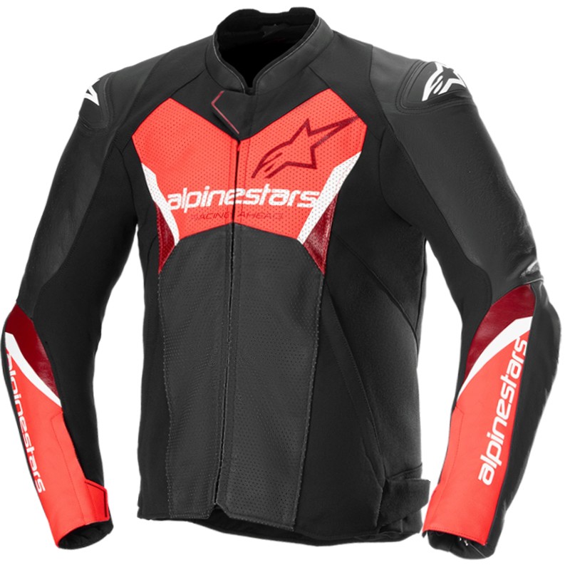 CHAQUETA ALPINESTARS FASTER V3 AIRFLOW BLACK/RED FLUO