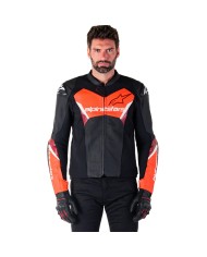 CHAQUETA ALPINESTARS FASTER V3 AIRFLOW BLACK/RED FLUO