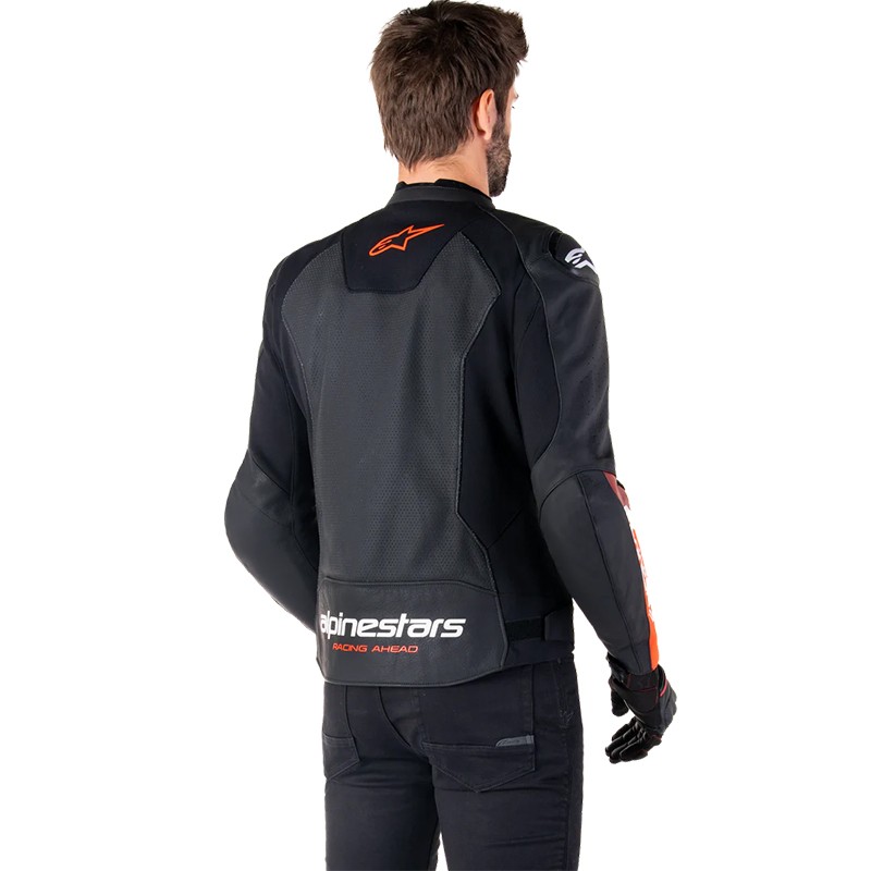CHAQUETA ALPINESTARS FASTER V3 AIRFLOW BLACK/RED FLUO