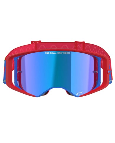 GAFAS ALPINESTARS SUPERTECH CORP RED/BLUE/LENS MIRROR BLUE