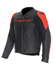 CHAQUETA DAINESE RACING 5 BLACK/BLACK/RED FLUO