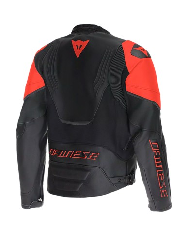 CHAQUETA DAINESE RACING 5 BLACK/BLACK/RED FLUO