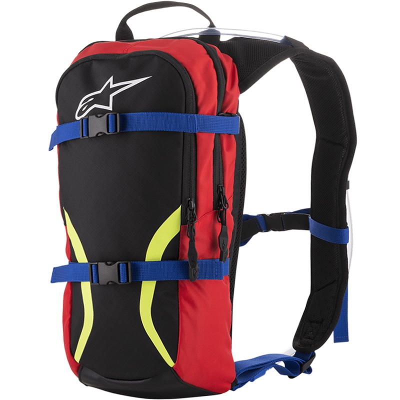 MOCHILA DE HIDRATACION ALPINESTARS IGUANA HYDRATATION BLACK/BLUE/RED/YELLOW FLUO