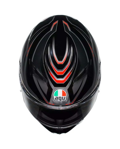 CASCO AGV K3 SYTH BLACK/WHITE