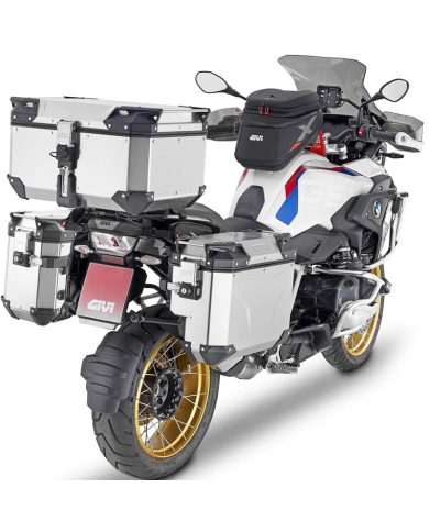 MALETA GIVI TREKKER OUTBACK EVO SMART 48 ANODIZED OBKEV48AAL IZQUIERDA