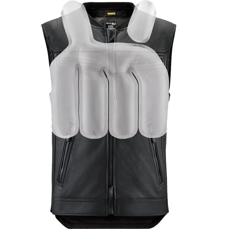 CHALECO ALPINESTARS TECH-AIR 3 V2 AIRBAG SYSTEM LEATHER BLACK