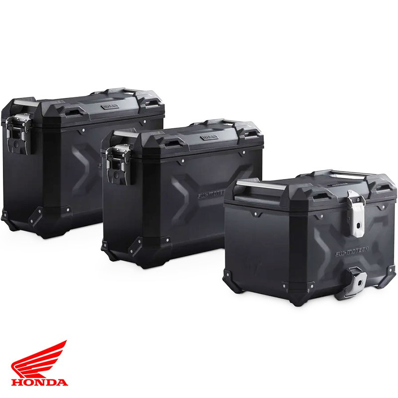PACK MALETAS LATERALES + BAUL + BOLSAS + SOPORTES SW-MOTECH HONDA ADV.01.808.75100/B